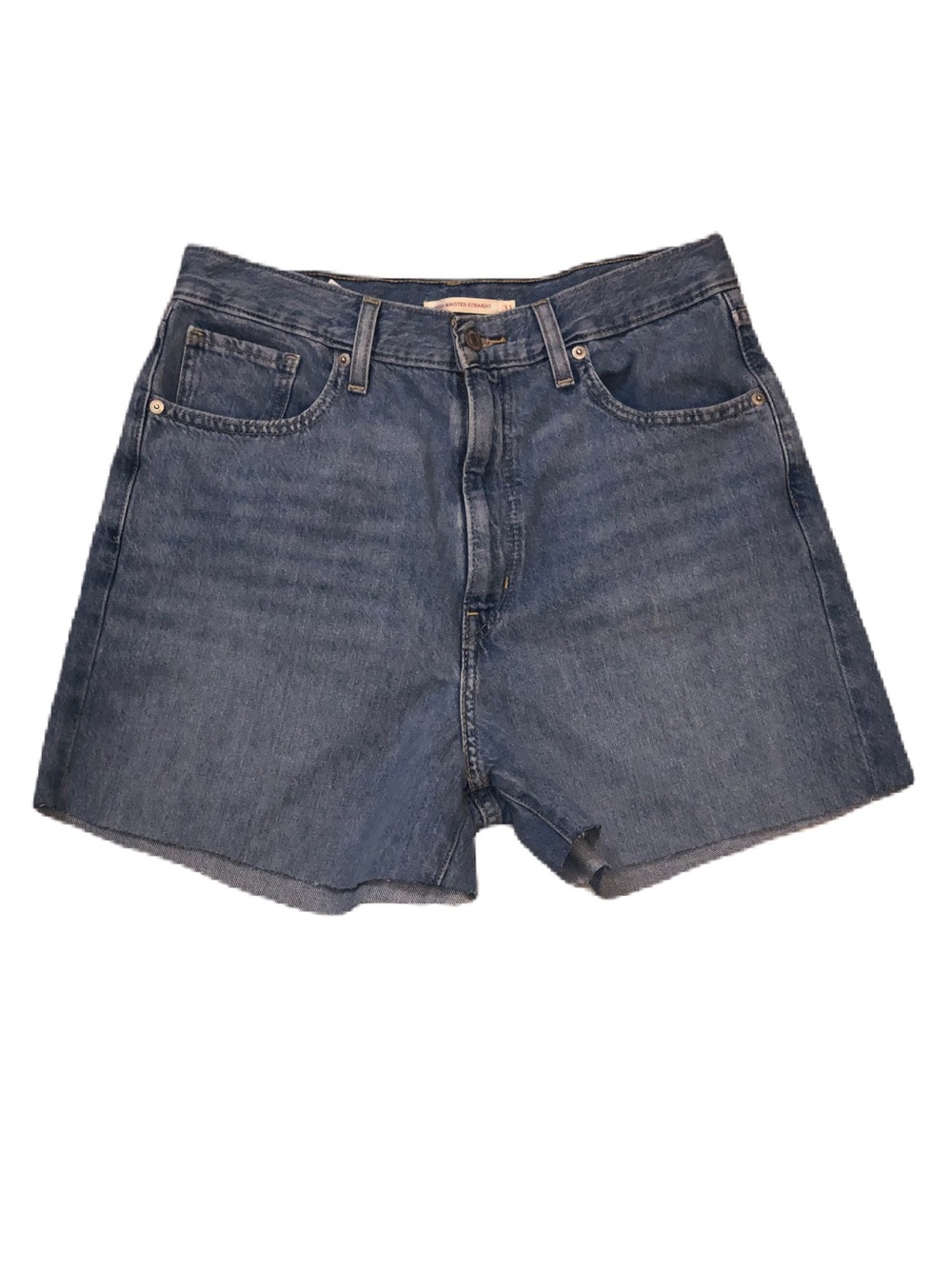 Levi Strauss Women’s High-Waisted Straight Denim Shorts- Size 31